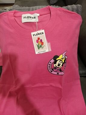 Flower Kids' Pink Minnie Mouse Short Sleeve Tee